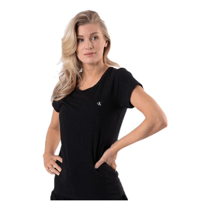 Ck One Cotton S/S Crew Neck 2-Pack  Black