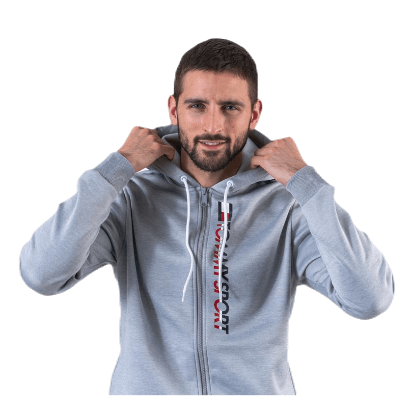 Fleece Zip Up Hoody Grey