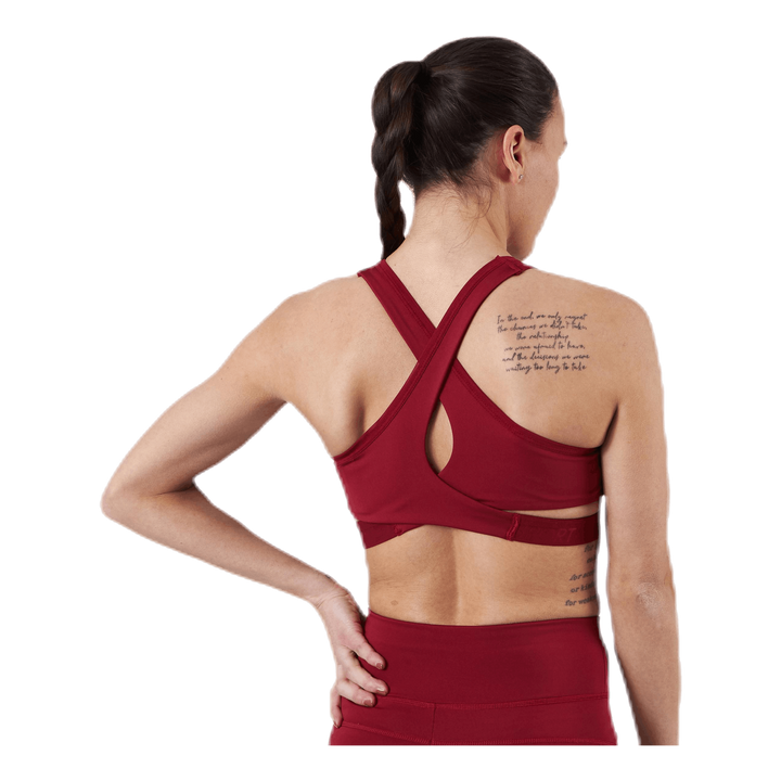 Low Support Removable Pads Bra Red