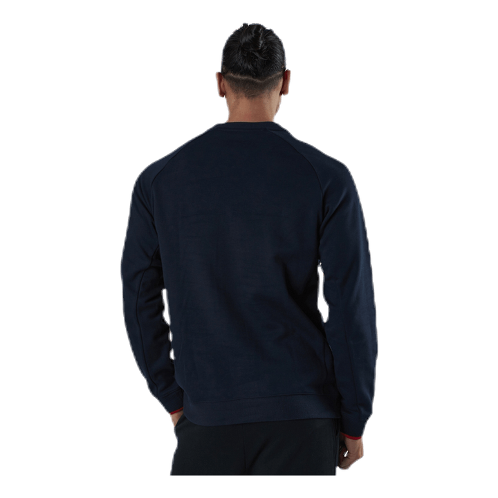 Blocked Fleece Logo Crew Blue