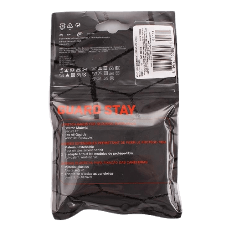 Guard Stay II Shin Guard Sleeve Soccer Sleeve WHITE/BLACK
