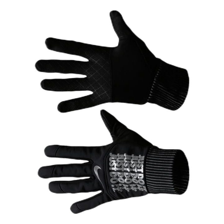 JDI Flash Shield Running Gloves Black/Silver