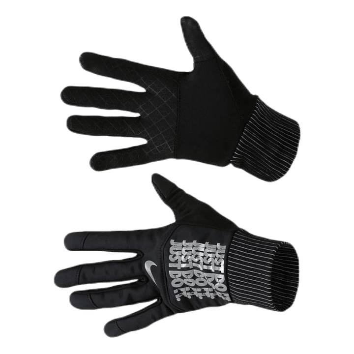 JDI Flash Shield Running Gloves Black/Silver