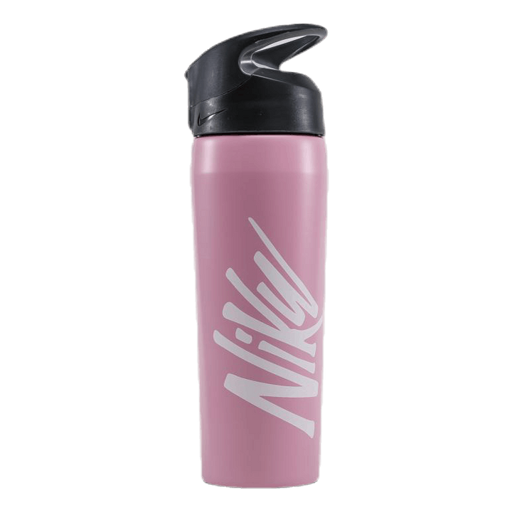 Hypercharge Straw Bottle Graphic 16 OZ Pink/Grey