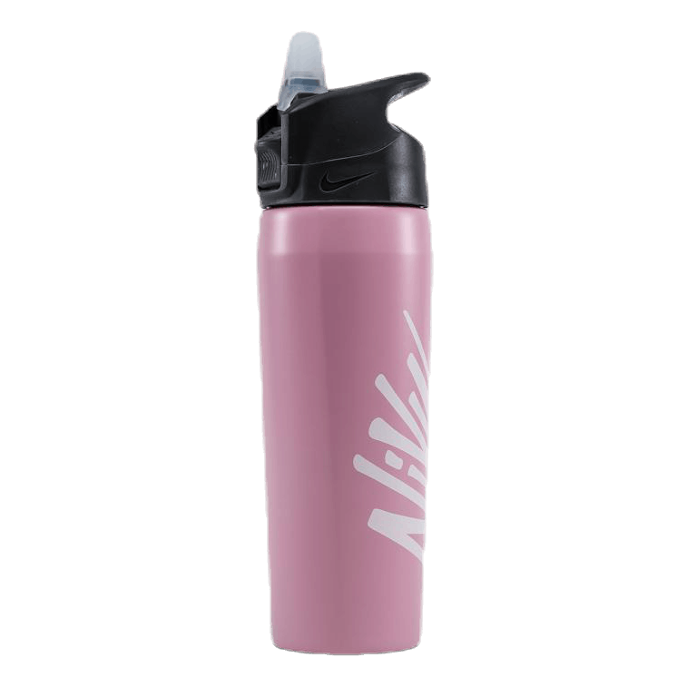 Hypercharge Straw Bottle Graphic 16 OZ Pink/Grey