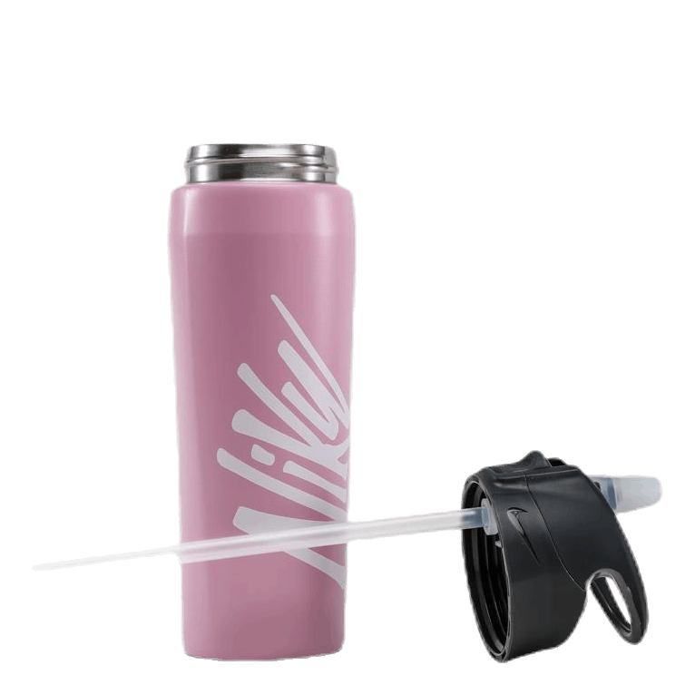 Hypercharge Straw Bottle Graphic 16 OZ Pink/Grey