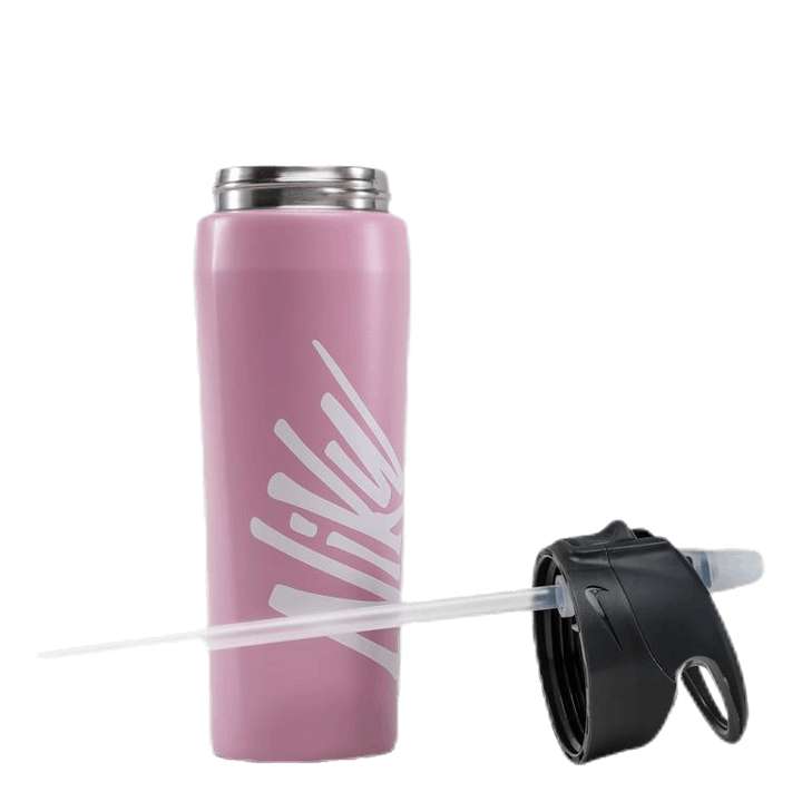 Hypercharge Straw Bottle Graphic 16 OZ Pink/Grey