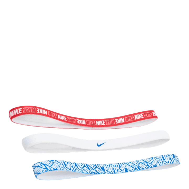 Printed Headbands 3p Blue/Red