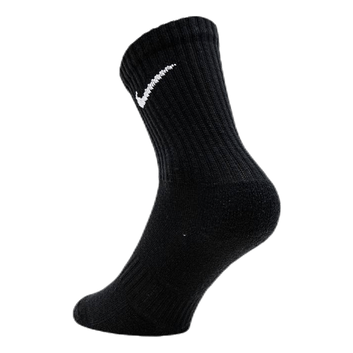 Everyday Cushioned Training Crew Socks (3 Pairs) BLACK/WHITE