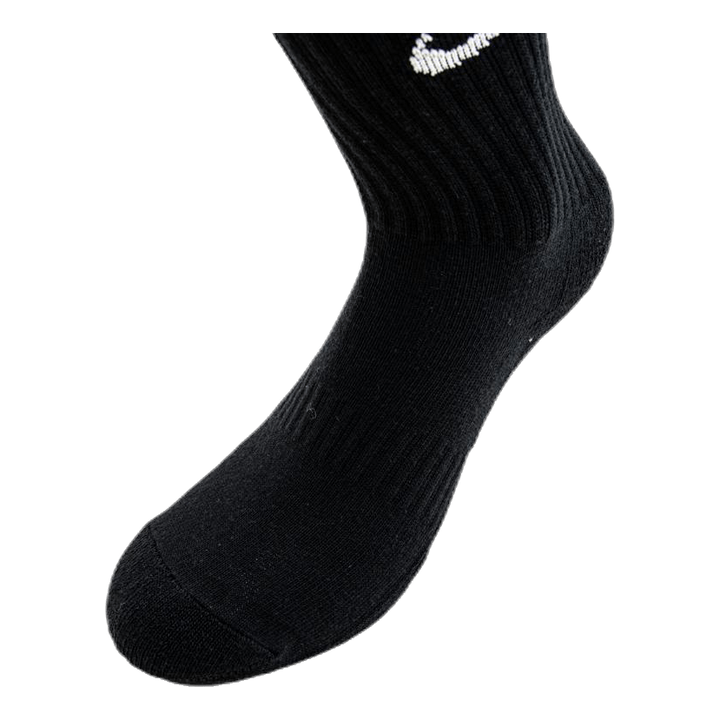 Everyday Cushioned Training Crew Socks (3 Pairs) BLACK/WHITE