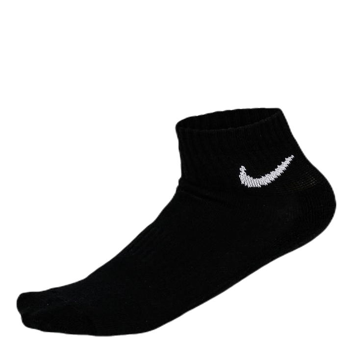 Everyday Cushioned Training Ankle Socks (3 Pairs) BLACK/WHITE