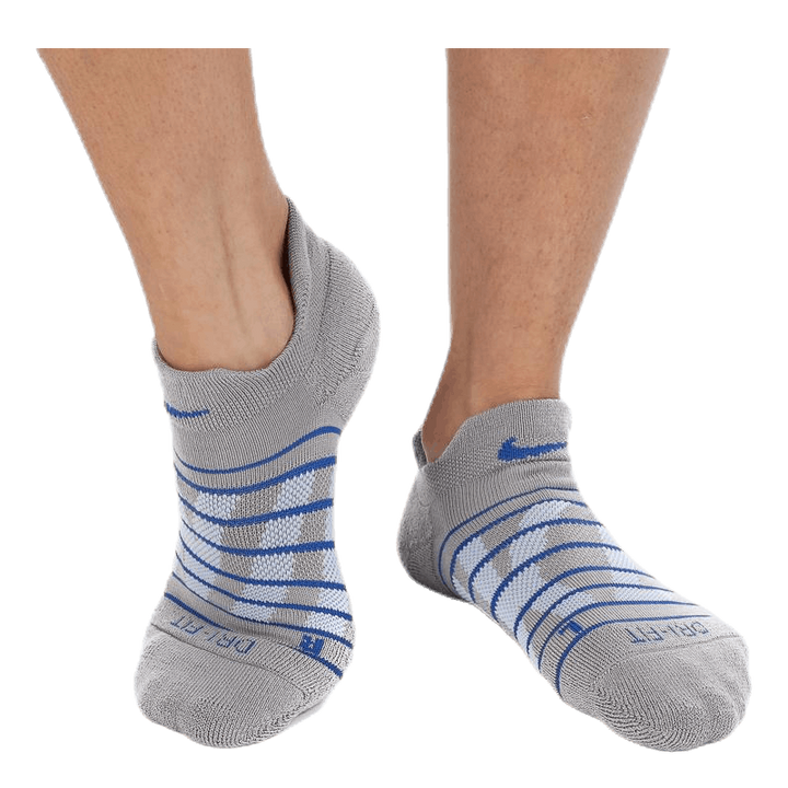 Dry Cushion Low Training Socks 3 pack Blue/Beige