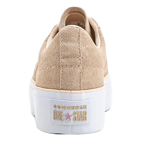 Converse one star platform beige hotsell