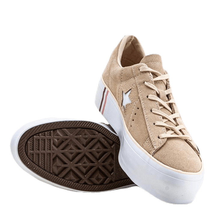 Converse one deals star platform beige