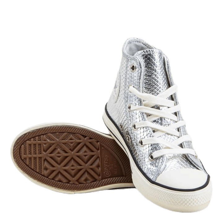 J Chuck Taylor All Star Metallic Silver