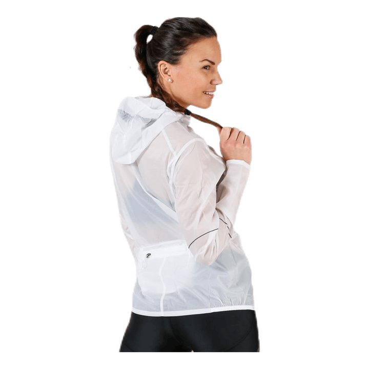 Elevate Aero Full Zip Hoodie White/Grey