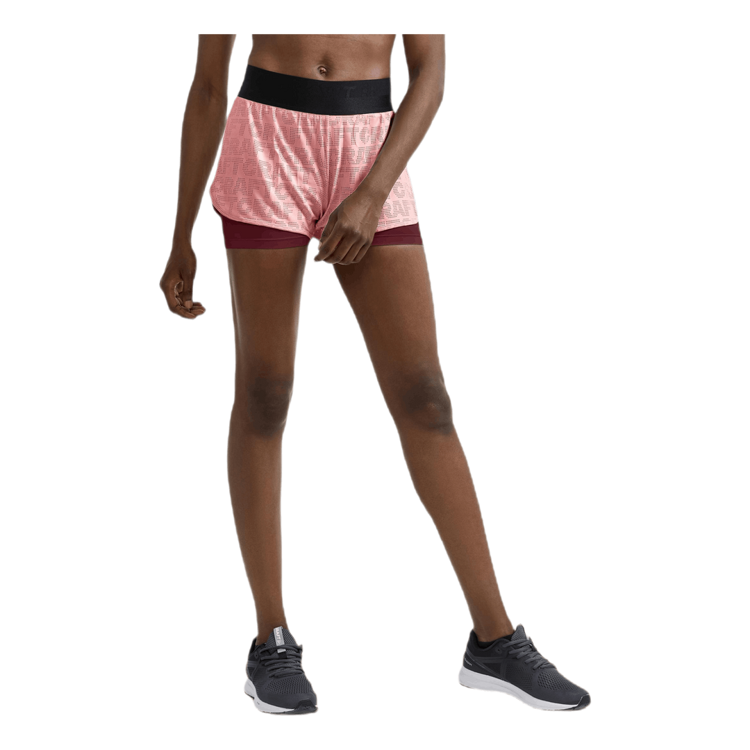 Core Charge Logo Shorts Pink/Red