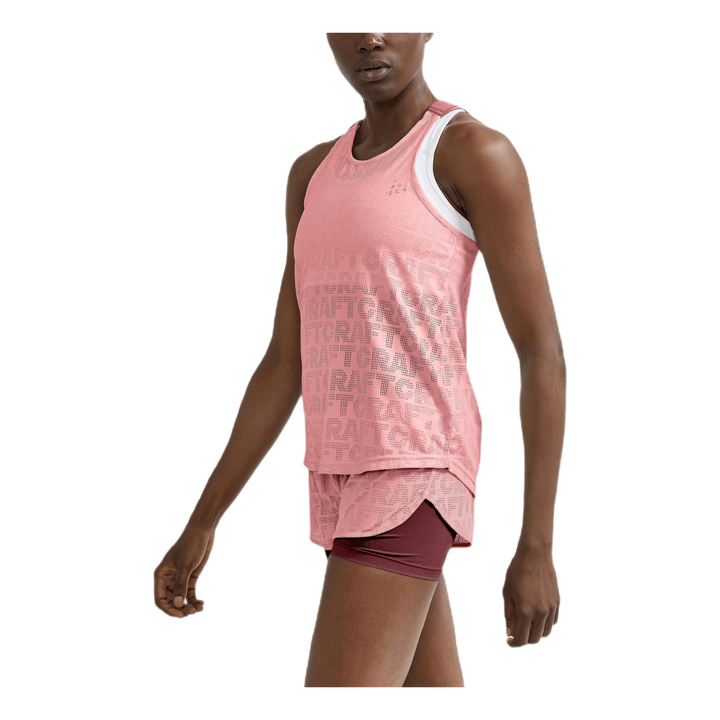 Core Charge Logo Singlet Pink