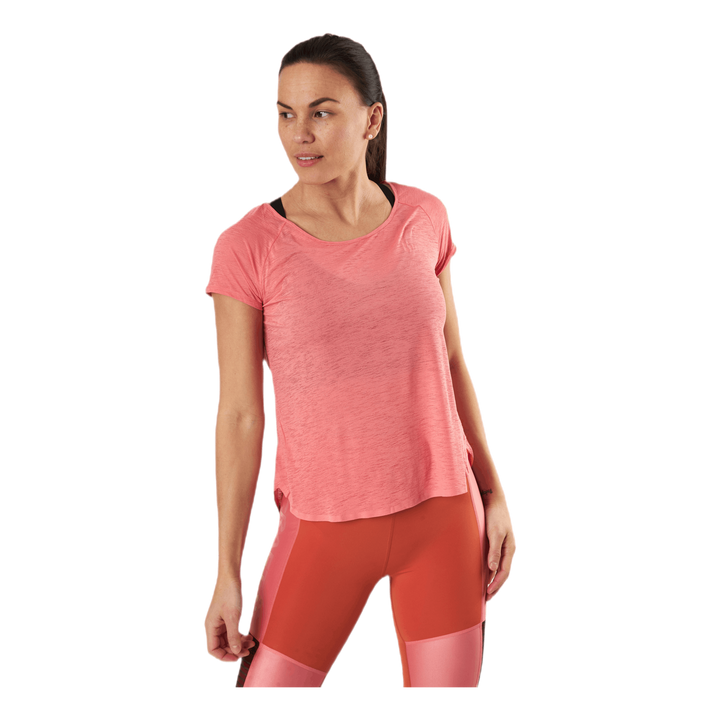 Core Charge Cross Back Tee Pink