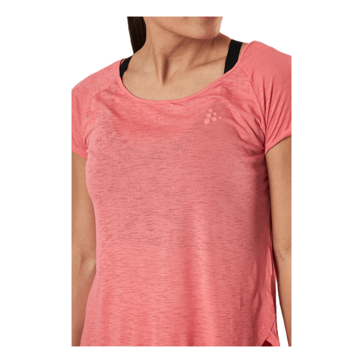 Core Charge Cross Back Tee Pink