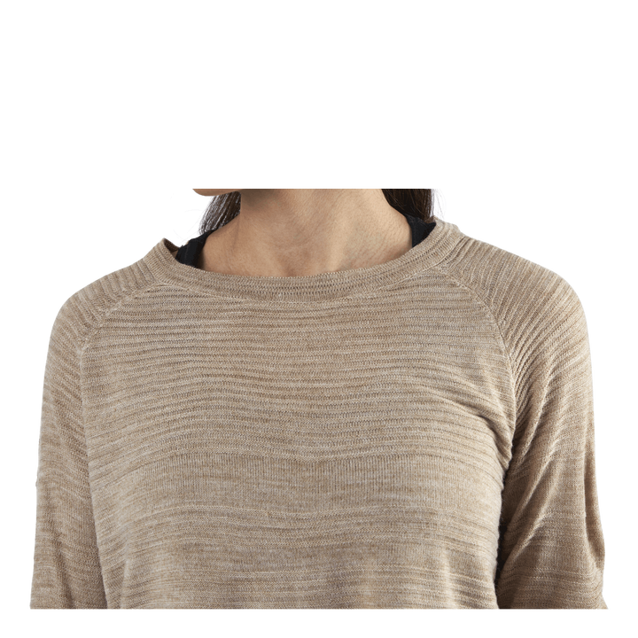 Caviar L/S Pullover Knt Beige