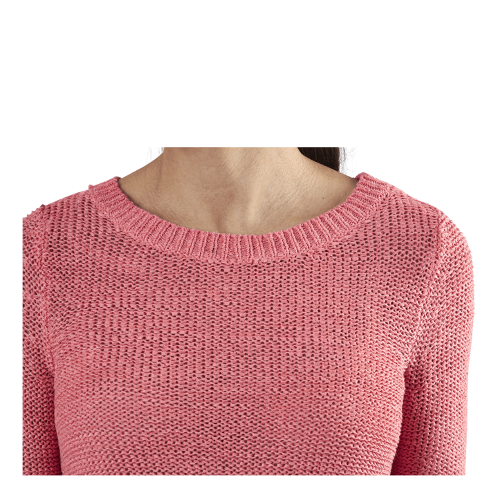 Geena Xo L/S Pullover Knt Pink