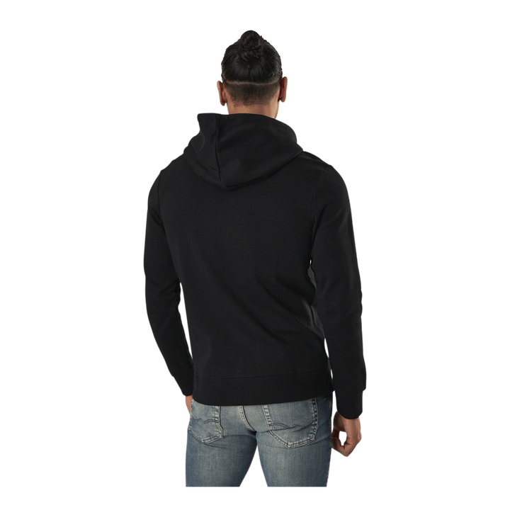 Basic Sweat Zip Hood Black