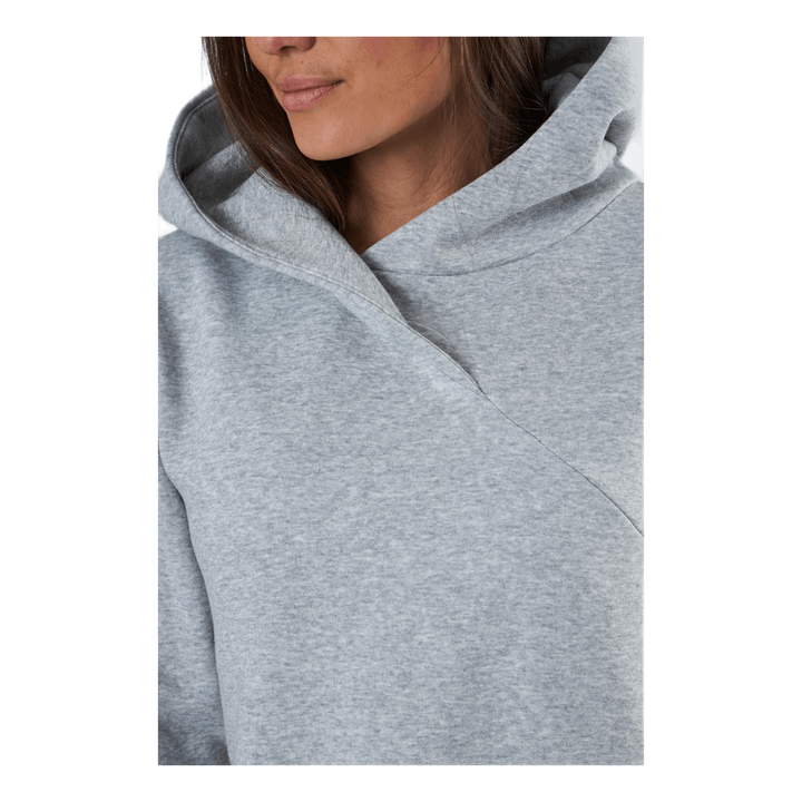 Leda Ls Hoodie Sweat Dress Bc Grey