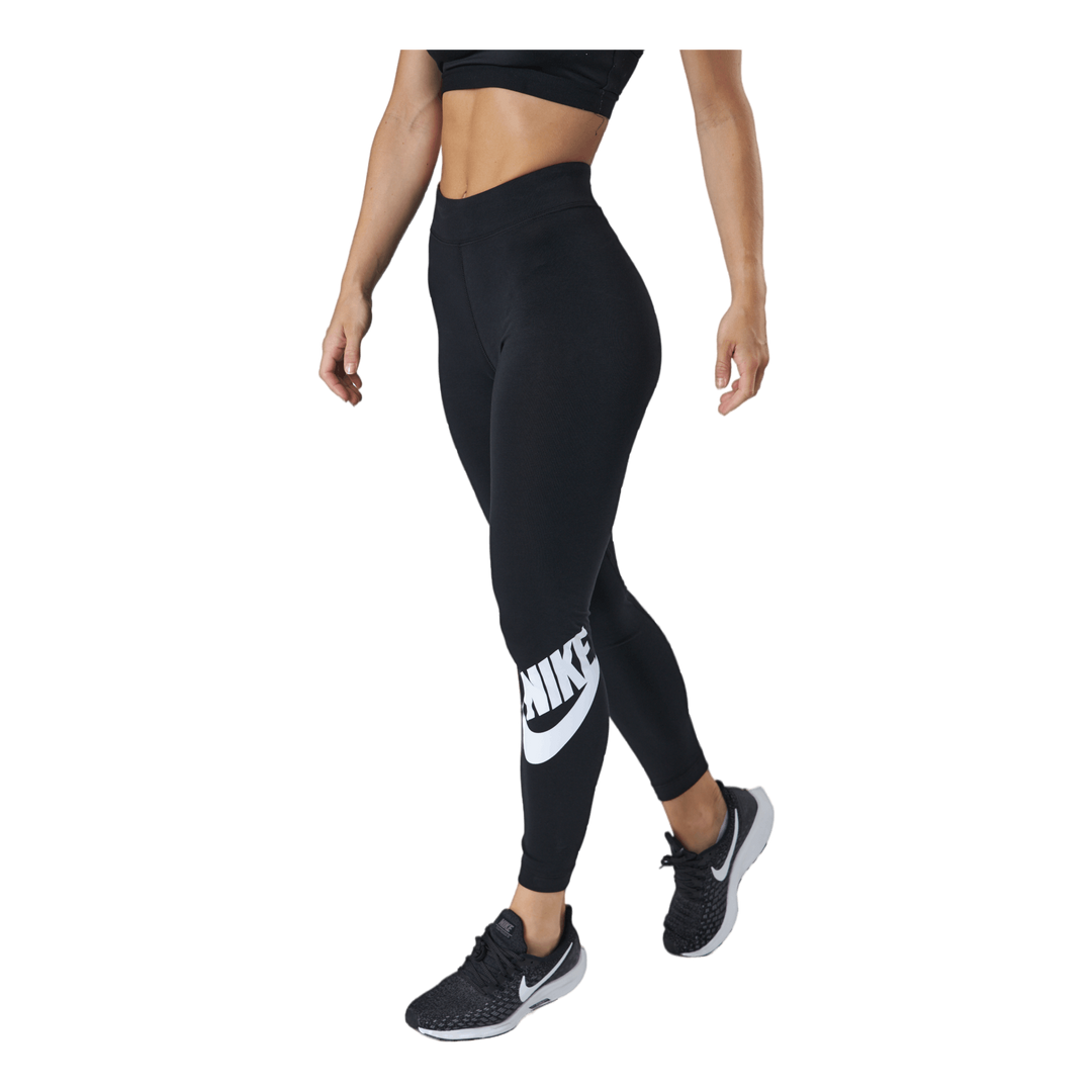 Nike W NSW ESSNTL LGGNG Futura HR, Leggings Femme, Black/(White), XS :  : Mode