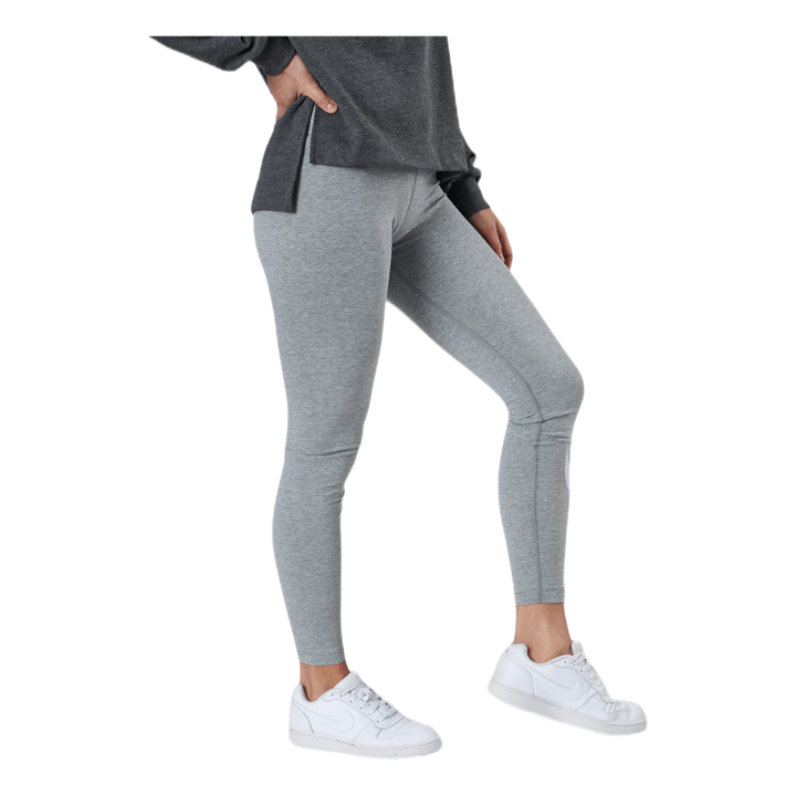 Sportswear Essential Women's Mid-Rise Swoosh Leggings DK GREY HEATHER/WHITE