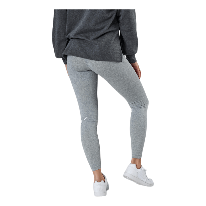 Sportswear Essential Women's Mid-Rise Swoosh Leggings DK GREY HEATHER/WHITE