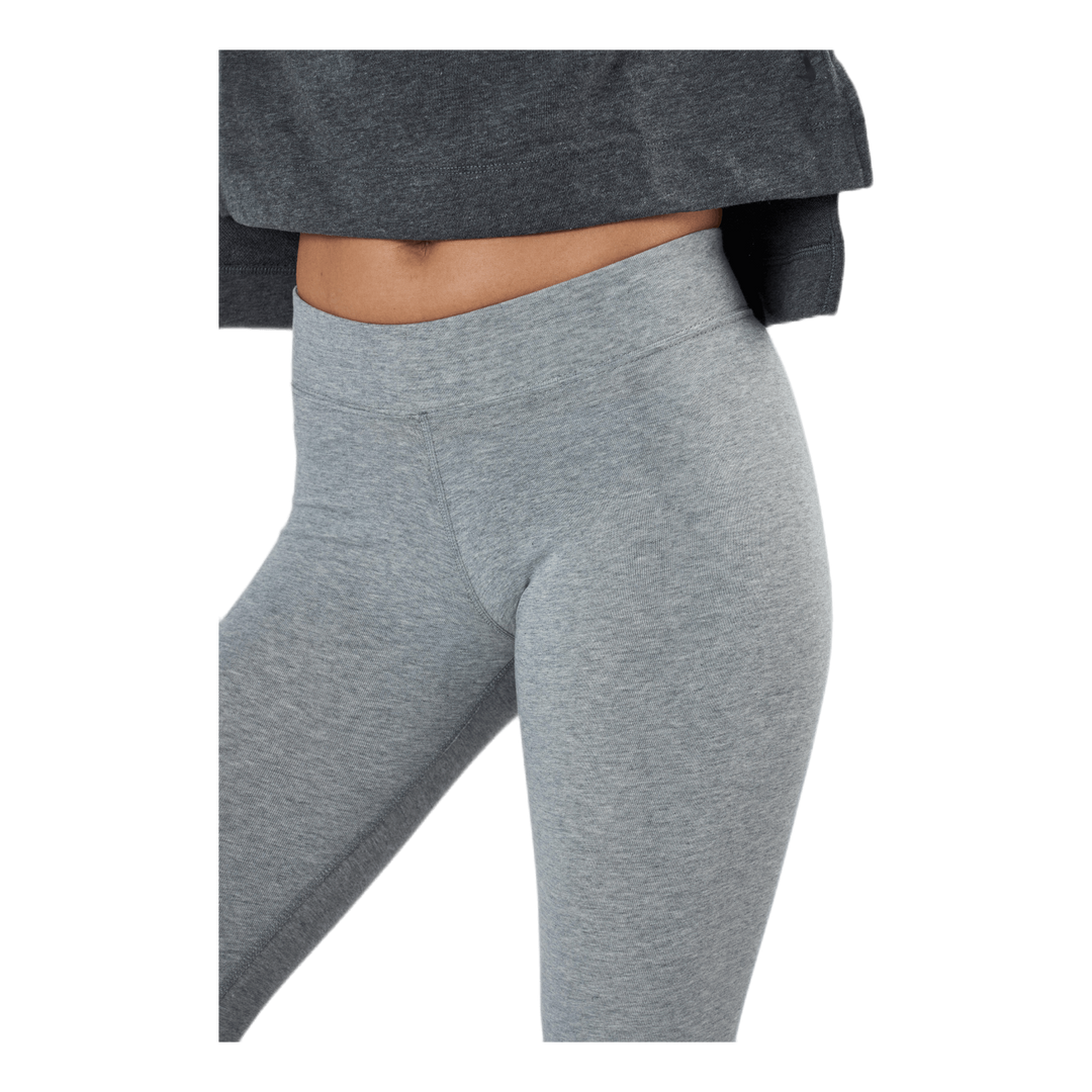 Sportswear Essential Women's Mid-Rise Swoosh Leggings DK GREY HEATHER/WHITE