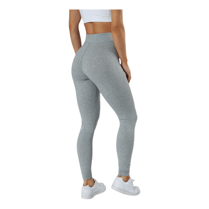 Sportswear Essential Women's High-Waisted Logo Leggings DK GREY HEATHER/WHITE