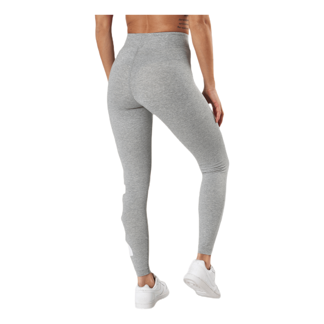 Sportswear Essential Women's High-Waisted Graphic Leggings DK GREY HEATHER/WHITE