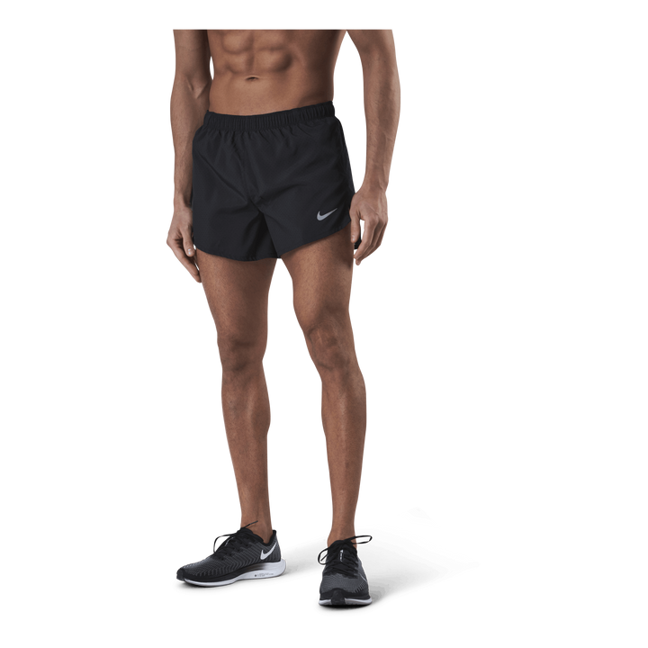 Fast Men's 4" Running Shorts BLACK/REFLECTIVE SILV