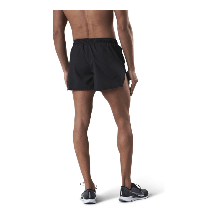 Fast Men's 4" Running Shorts BLACK/REFLECTIVE SILV