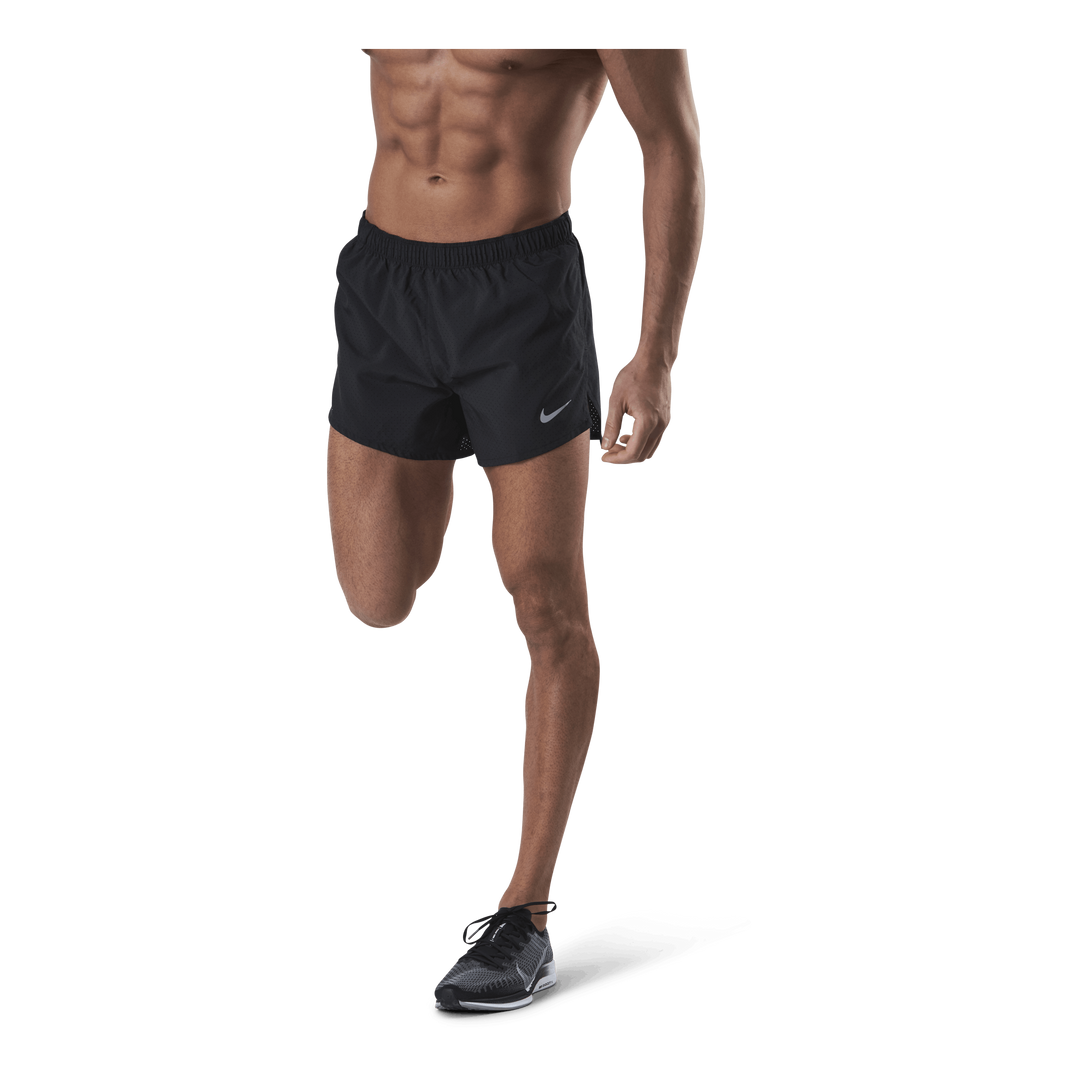 Fast Men's 4" Running Shorts BLACK/REFLECTIVE SILV