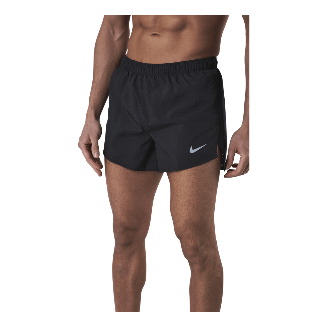 Fast Men's 4" Running Shorts BLACK/REFLECTIVE SILV