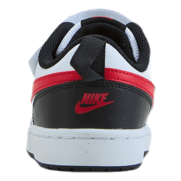 Court Borough Low 2 Little Kids' Shoes WHITE/UNIVERSITY RED-BLACK