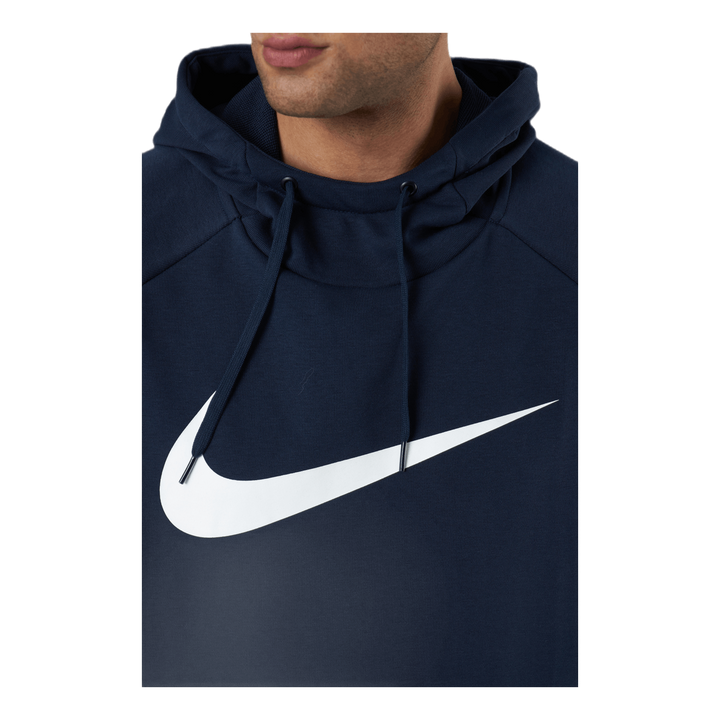 Dri-FIT Men's Pullover Training Hoodie OBSIDIAN/WHITE