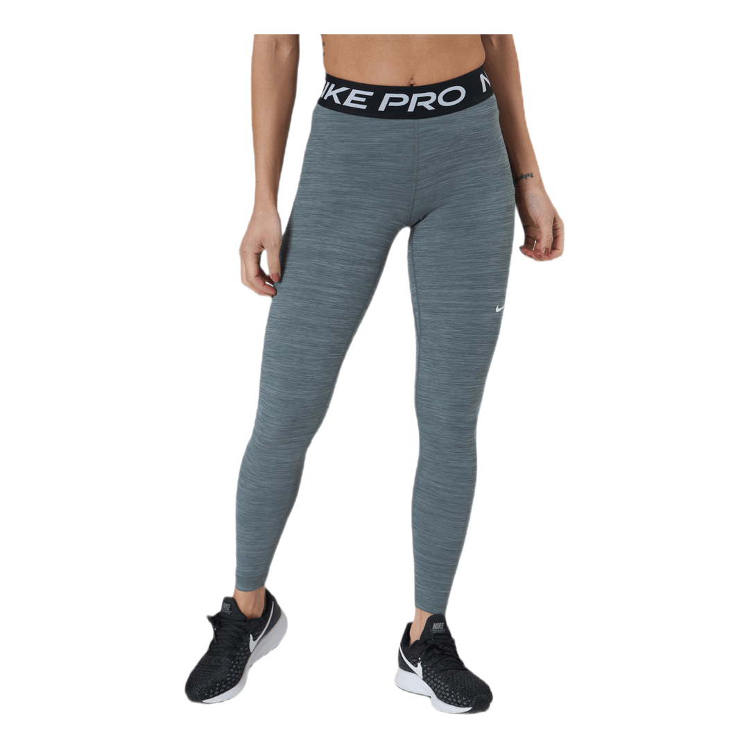Nike Pro Women's Mid-Rise Mesh-Paneled Leggings SMOKE GREY/HTR/BLACK/WHITE