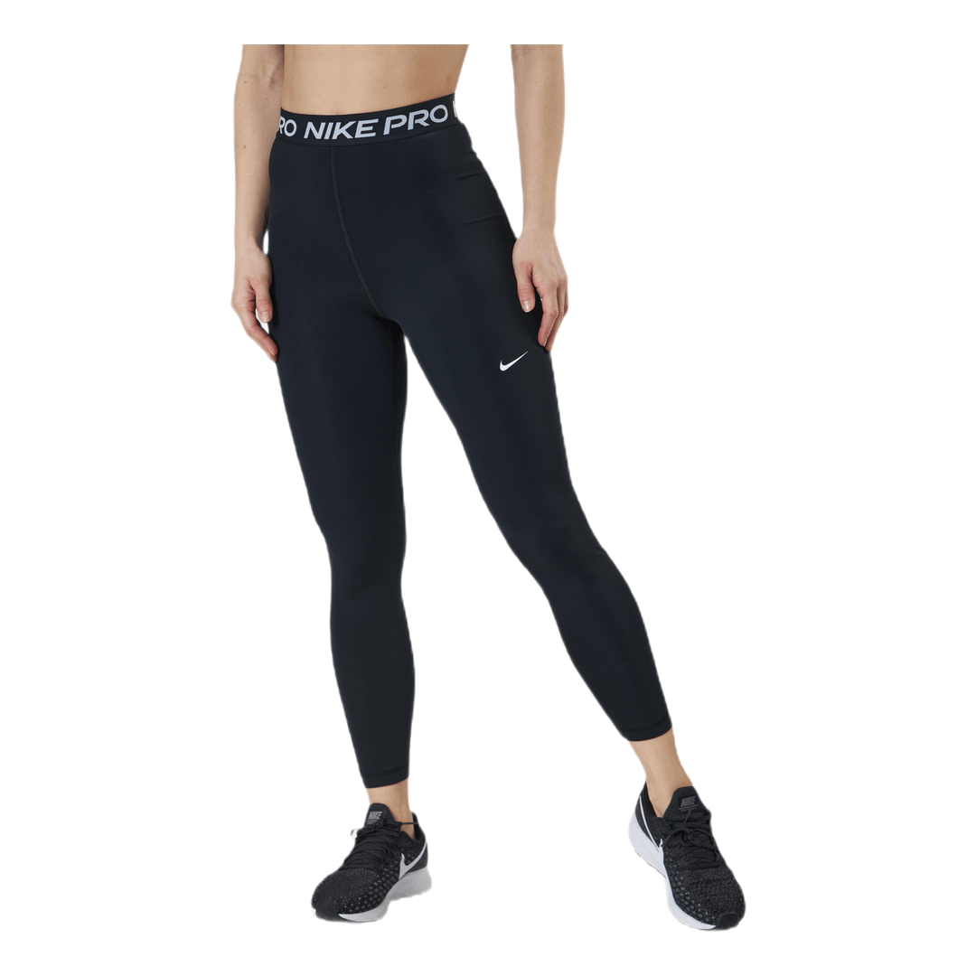 Nike Nike Pro 365 Women's High-Waisted 7/8 Mesh Panel Leggings BLACK/WHITE  –