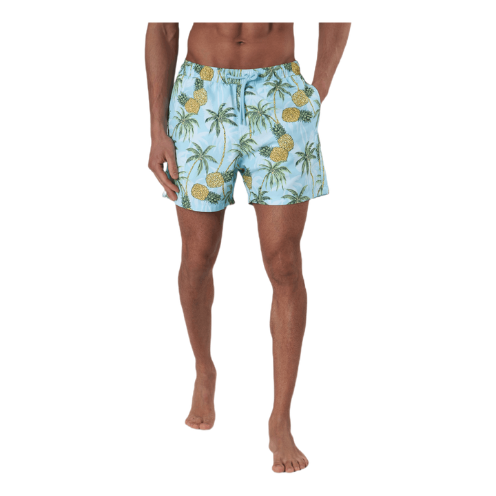 Sylvester Loose Shorts Blue/Patterned