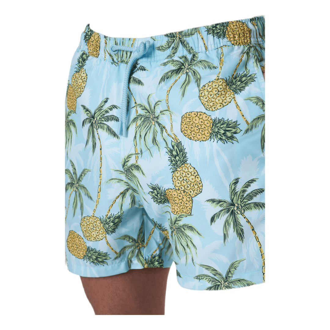 Sylvester Loose Shorts Blue/Patterned