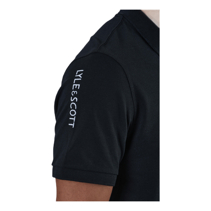 Sleeve Logo Polo Black