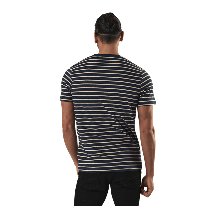 Striped Tee Ss Crew Neck Blue