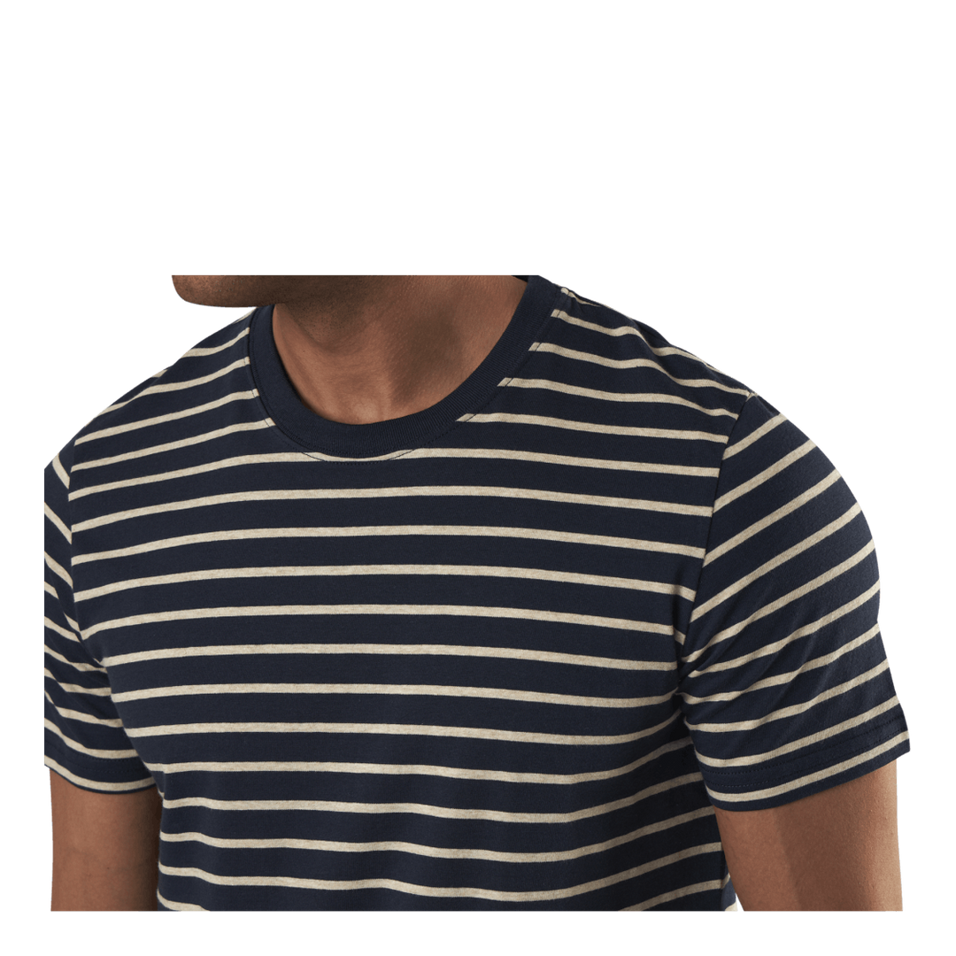 Striped Tee Ss Crew Neck Blue