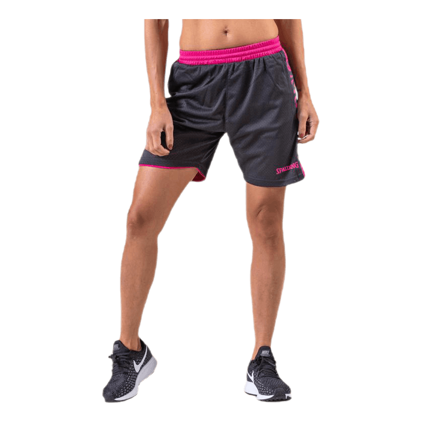 Spalding Essential Reversible 4her Shorts Pink Grey Sportamore