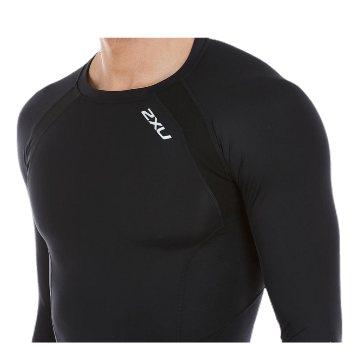 Compression Long Sleeve Top Black/Silver