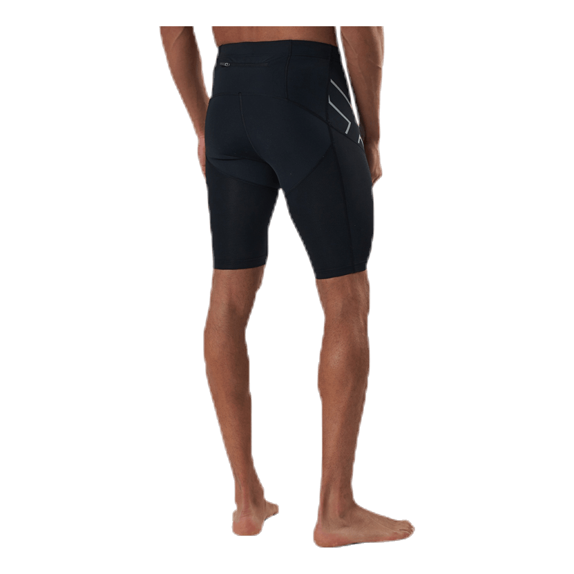 Run Dash Compression Shorts Black/Silver